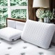 Perna Ortopedica Elindor® Memory Foam Pillow pentru Gat, Suport Cervical Ergonomic, Spuma cu Memorie Anatomica, Hipoalergenica, cu Gel, Husa Detasabila Respirabila, Ideal pentru Dormit, Ajuta la Spondiloza Cervicala, 60x40x13 cm, Alb
