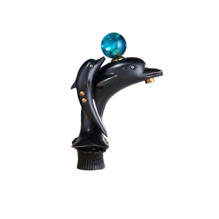 Смесител за мивка Blackswan тип M252 Delfin черен модел размер 25.5 см