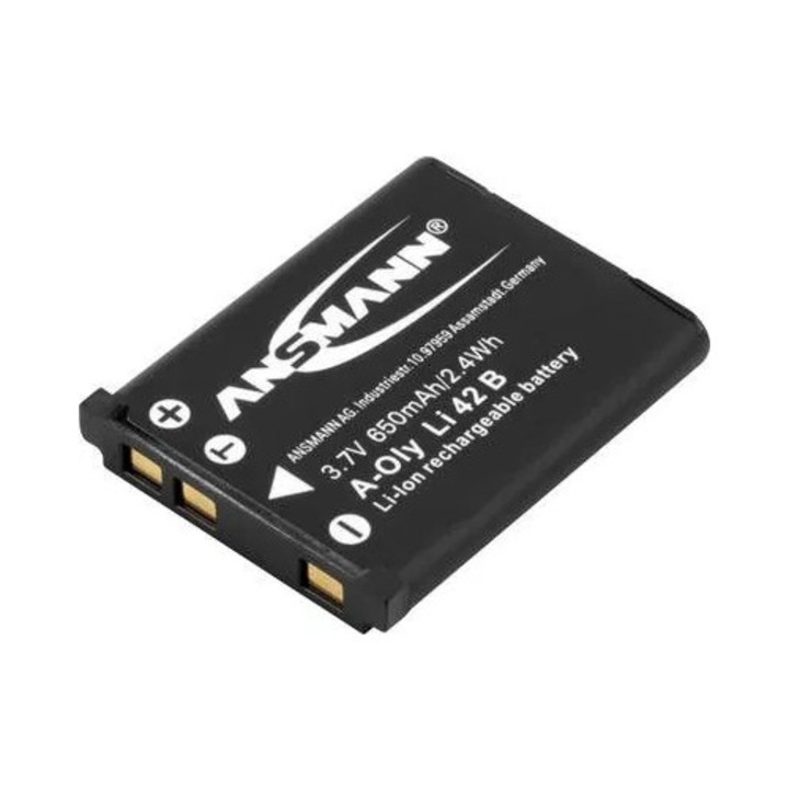 LI-42B Olympus kamera akku 3,7V 650 mAh, Ansmann (5022933/05)