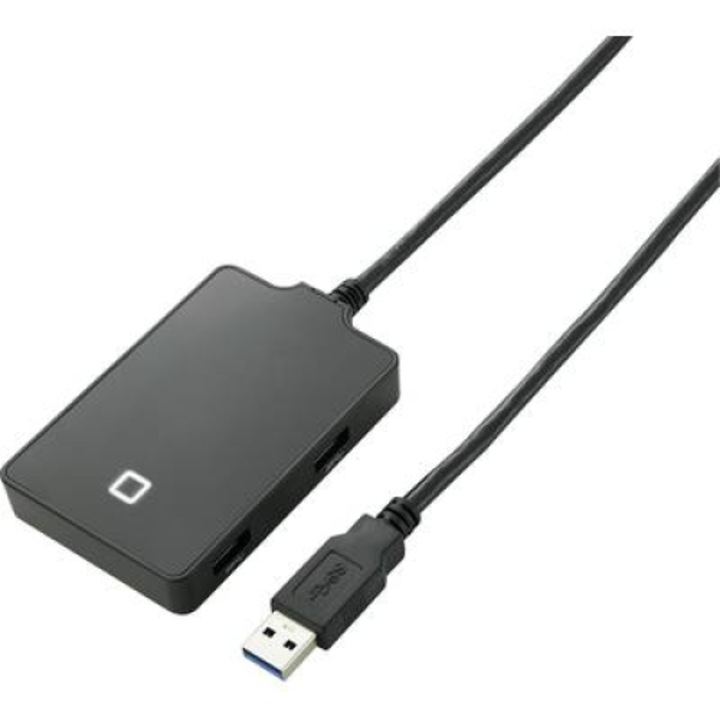 4-портов USB 3.0 хъб, черен, Renkforce (RF-4842435)