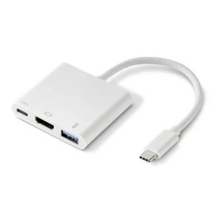 Renkforce USB 3.0-USB 2.0 комбиниран хъб Бял (RF-4366444) - USB хъб