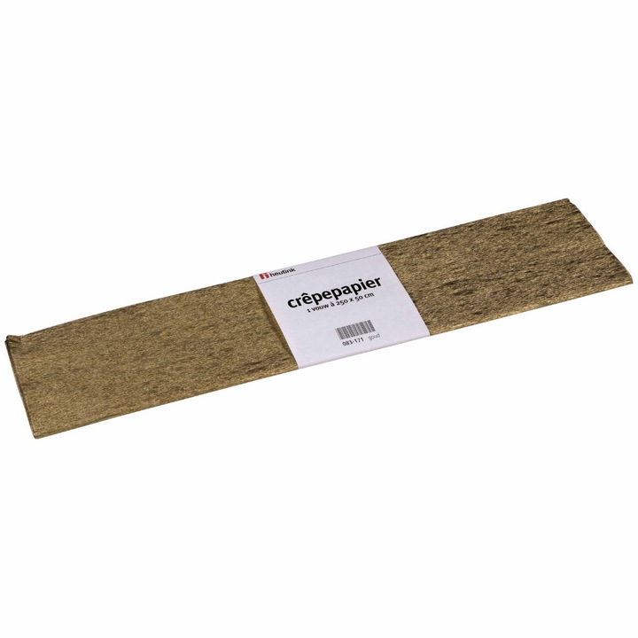 Set de 10 buc hartie creponata aurie, Heutink