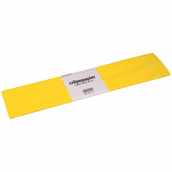 Set de 10 buc hartie creponata galbena, Heutink