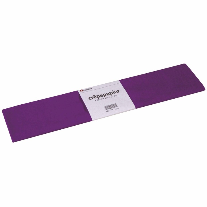 Set de 10 buc hartie creponata violet, Heutink