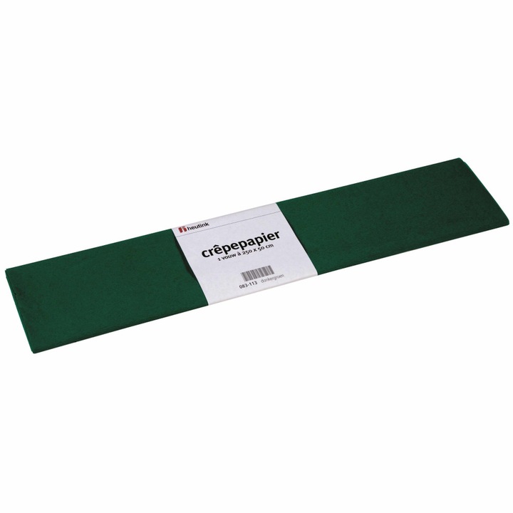 Set de 10 buc hartie creponata verde inchis, Heutink