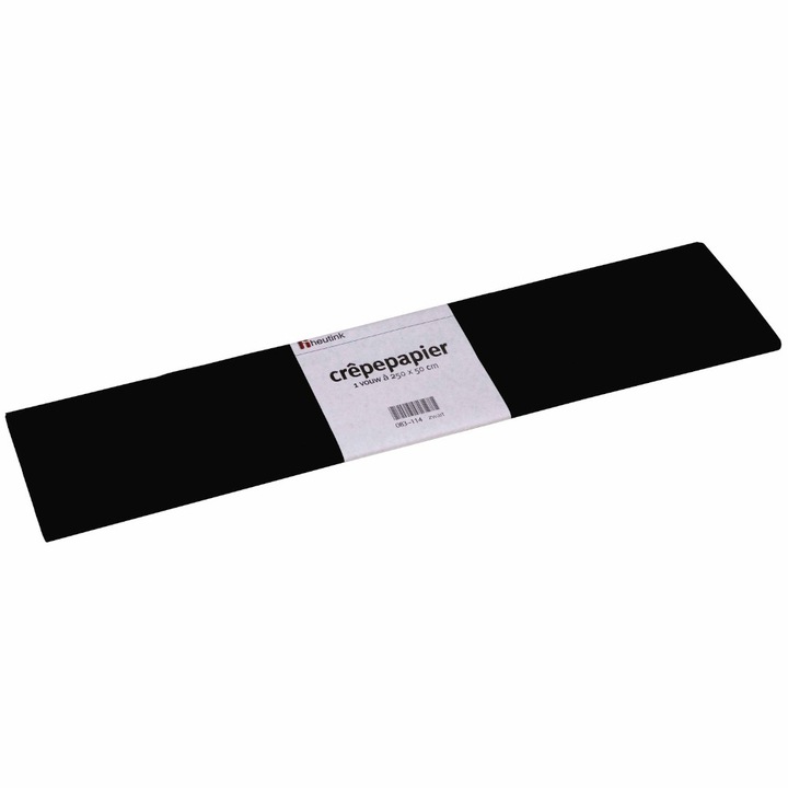Set de 10 buc hartie creponata neagra, Heutink