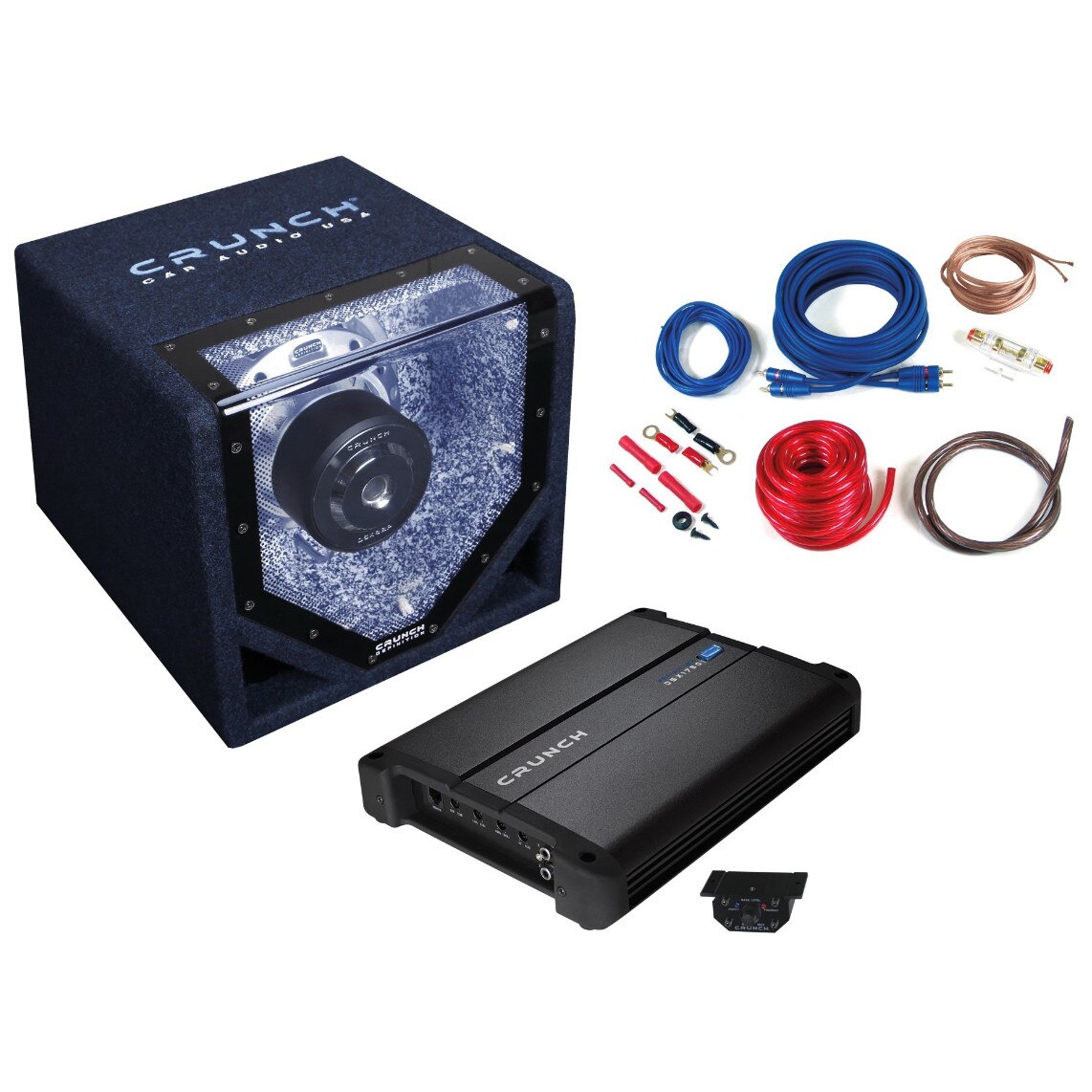 Pachet Auto Amplificator, Subwoofer Crunch CPX750.1 eMAG.ro