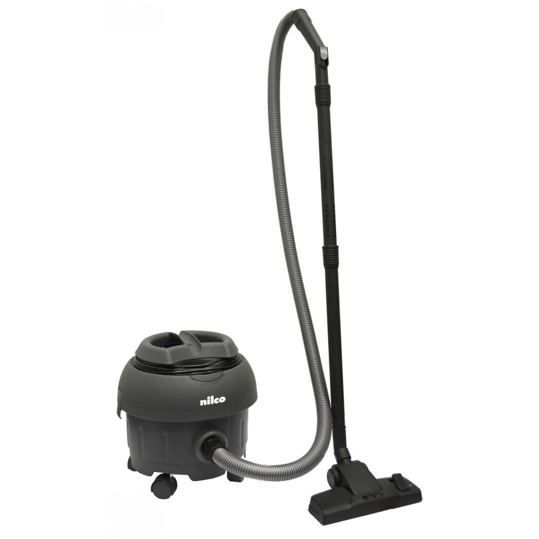 Aspirator profesional cu sac Nilco S8, Cuva 12 l, Sac 8 l, 750 W, Negru