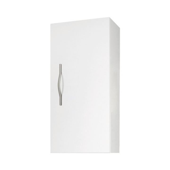 Dulap baie suspendat Simona, 1 usa, MDF, 31x71 cm, alb