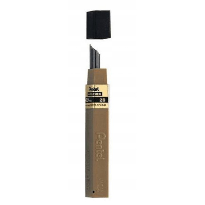 Механичен молив, Pentel, 0.5 mm, 2B, черен