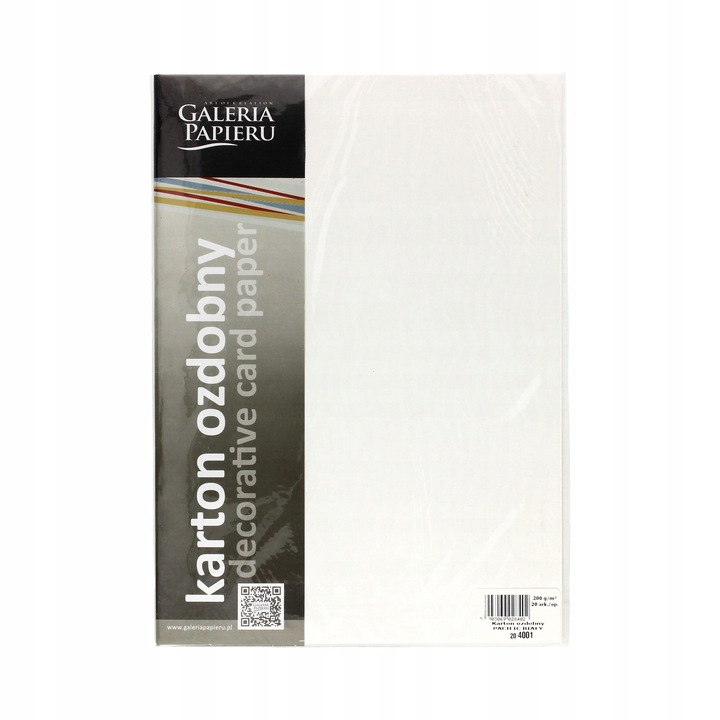 Hartie decorativa, Galeria Papieru, Carton, 20 buc, Alb