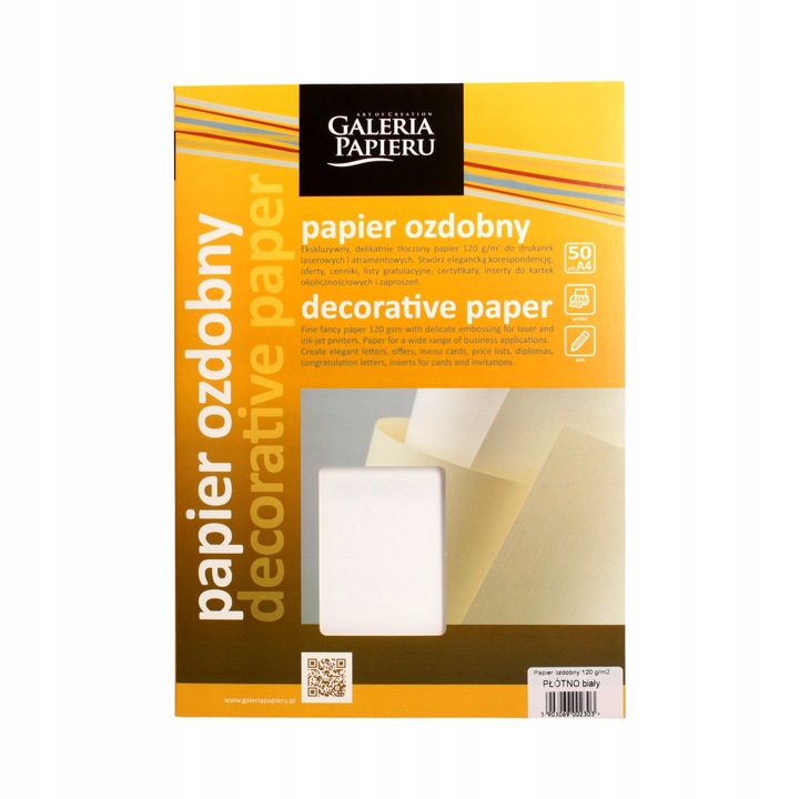 Hartie carte de vizita, Gabriela Papiera, 50coli, Alb