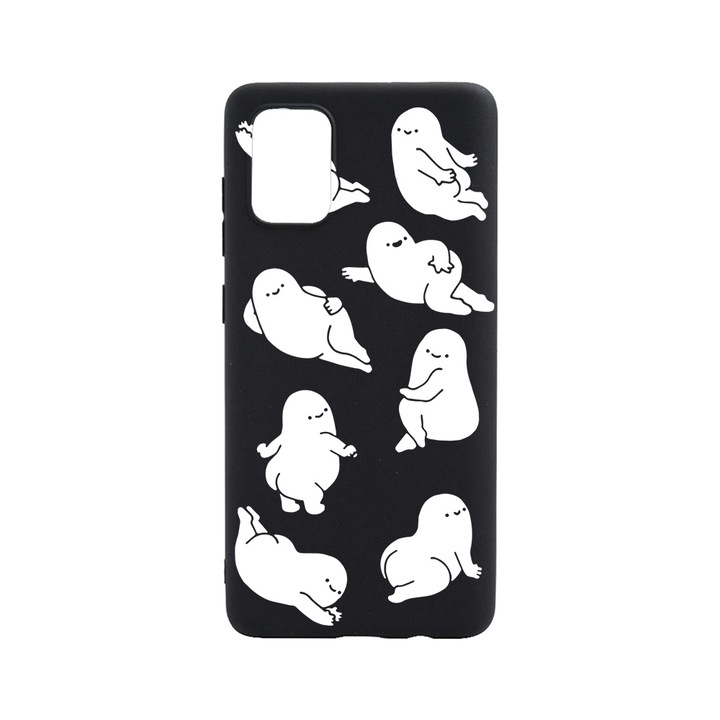 Husa BestCase® Slim SIlicon 0.8MM, Compatibila Cu Samsung Galaxy A32 5G, Oversize Pattern, Rezistenta la uzura, B 1044