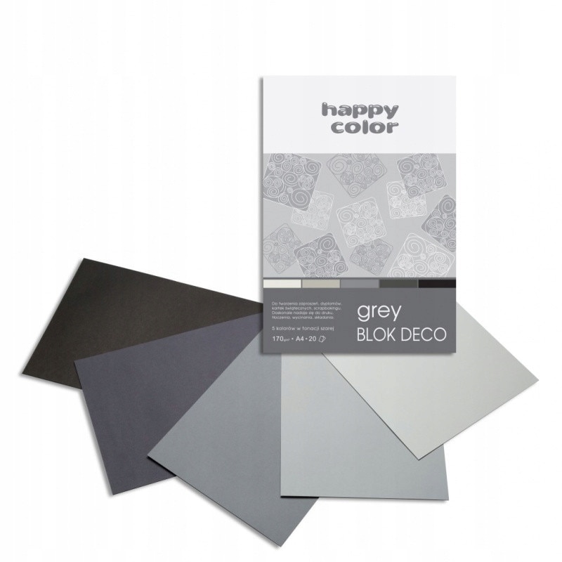 Цветна хартия Happy Color, А4, 20 листа, Черна - eMAG.bg