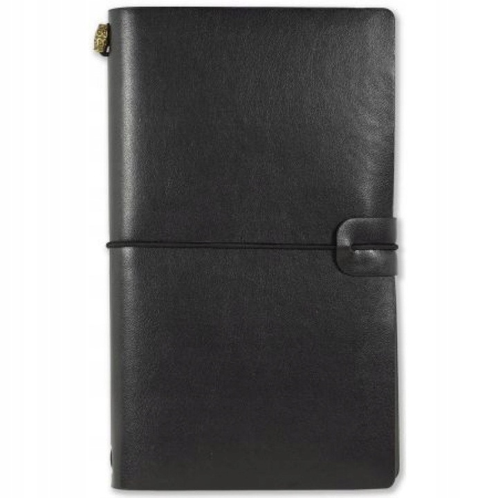 Agenda, Piele ecologica, 101 x 177 mm, Negru