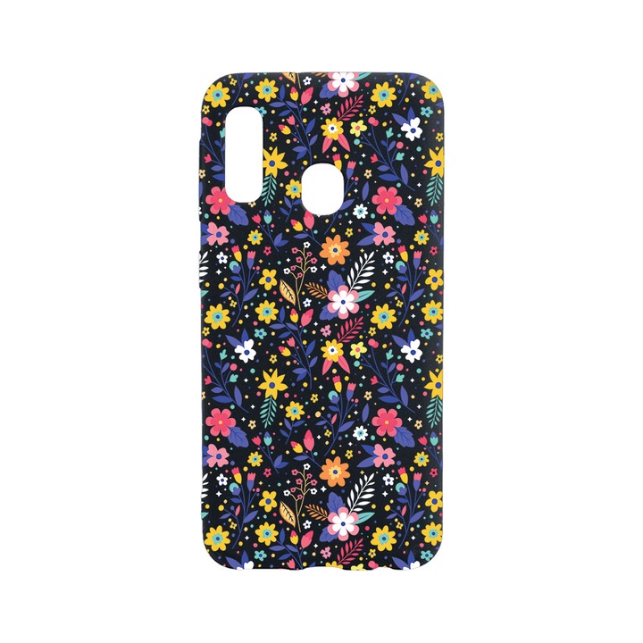 BestCase Slim Szilikon 0.8MM telefontok, Huawei P30 Lite, Flower Pattern, B 955