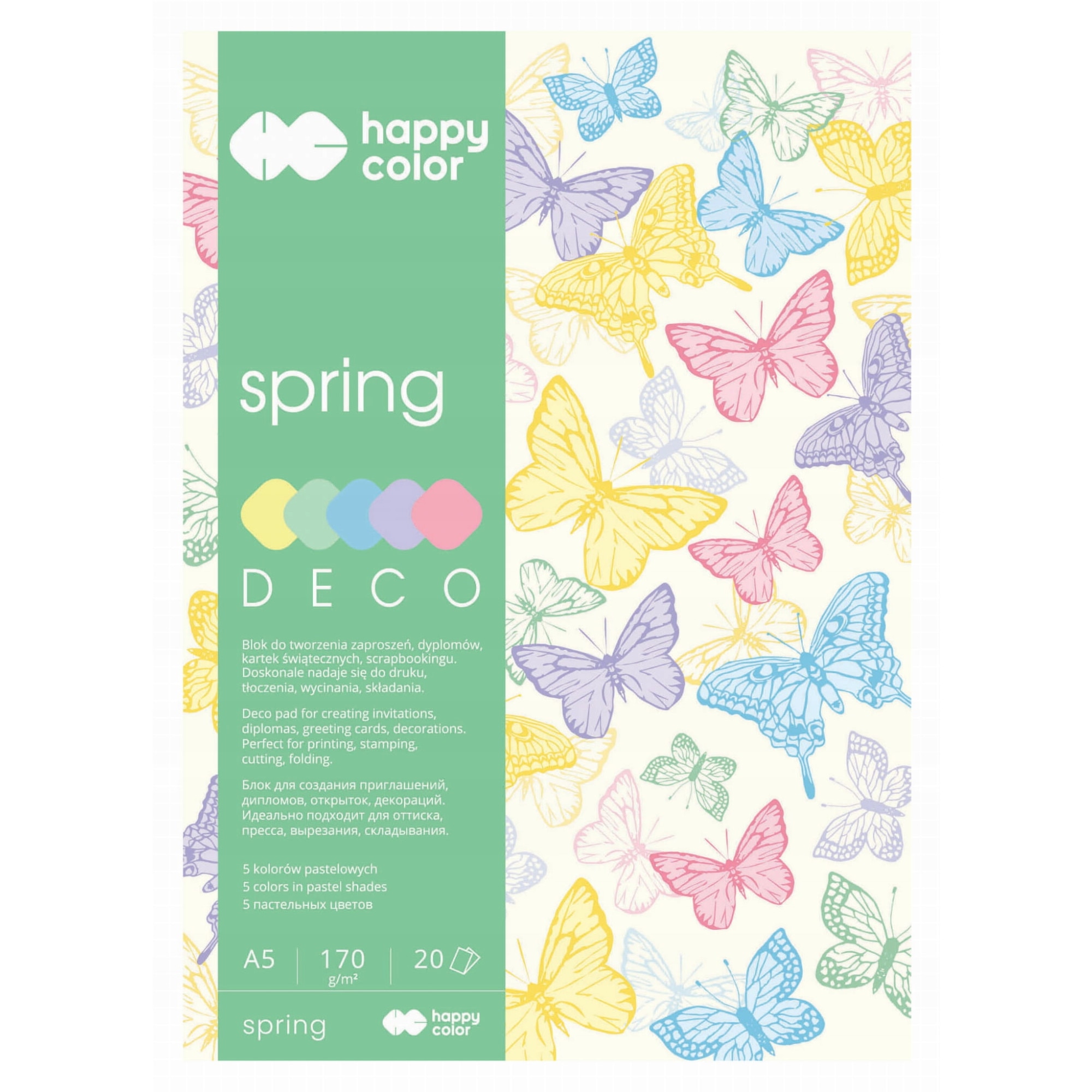 Happy Paper Color Színes papírtömb, A4, Happy Color, Multicolor - eMAG.hu