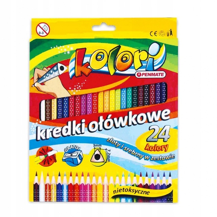 МОЛИВИ ТРИЪГЪЛНИ С ПИСАЛКА 24 ЦВЯТА