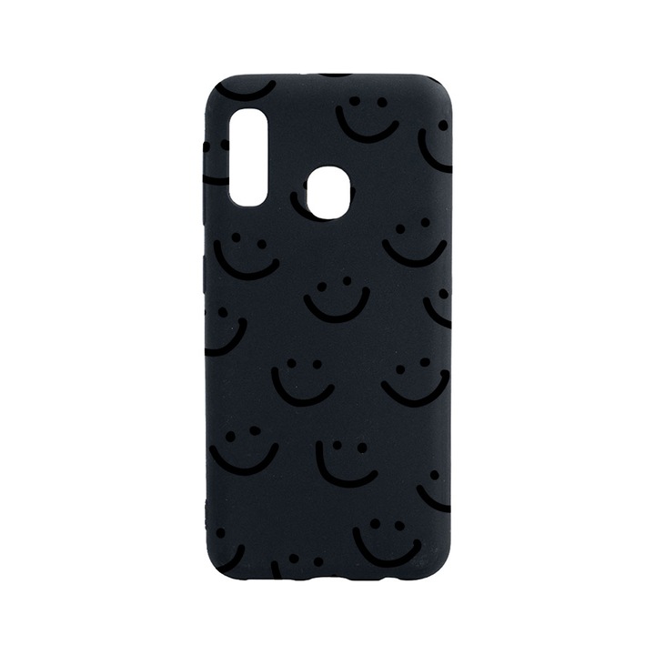 BestCase Slim Szilikon 0.8MM telefontok, Huawei P30 Lite, Smiley, B 1056