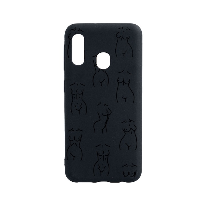 BestCase Slim Szilikon 0.8MM telefontok, Huawei P30 Lite, Body Pattern, B 1061