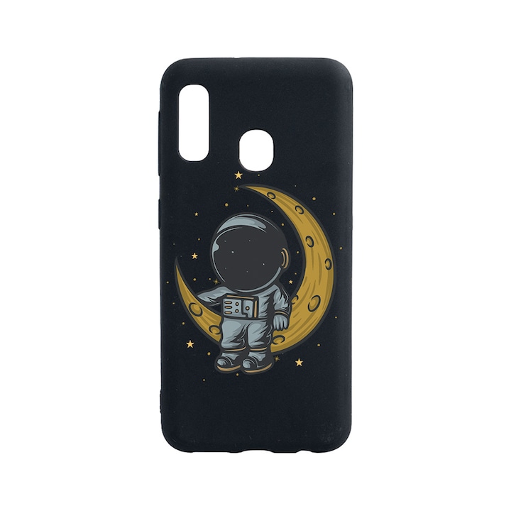 BestCase Slim Szilikon 0.8MM telefontok, Huawei P30 Lite, Astronaut on Moon, B 997