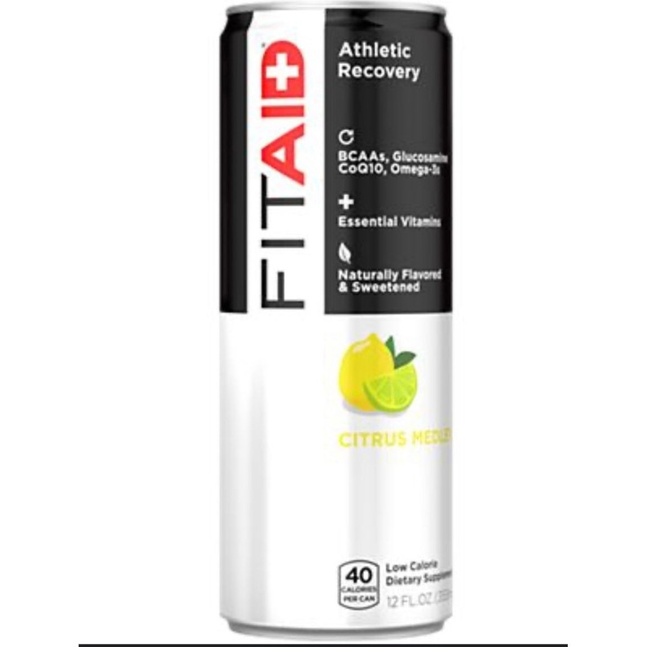 Supliment nutritiv pentru sportivi, FitAID Sports Recovery Citrus Medley, cu indulcitori naturali, 355 ml