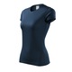 Tricou de sport, Pentru dama, 100% Poliester, Uscare rapida, Croiala cambrata, Albastru marin, S