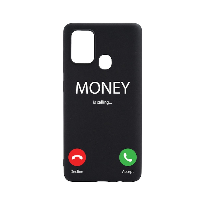 Husa BestCase® Slim SIlicon 0.8MM, Compatibila Cu Realme C12, Money Is Calling, Rezistenta la uzura, B 986
