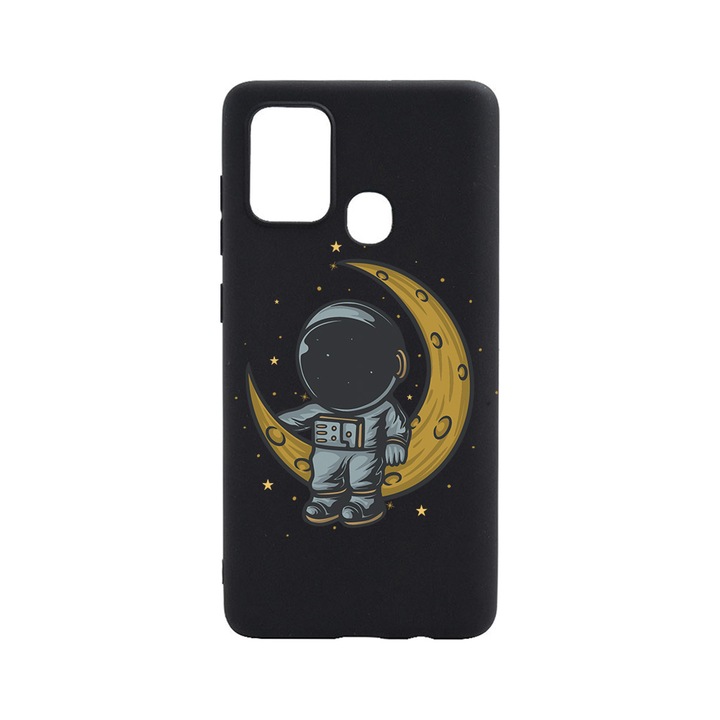 BestCase Slim Szilikon 0.8MM telefontok, Realme C12, Astronaut on Moon, B 997