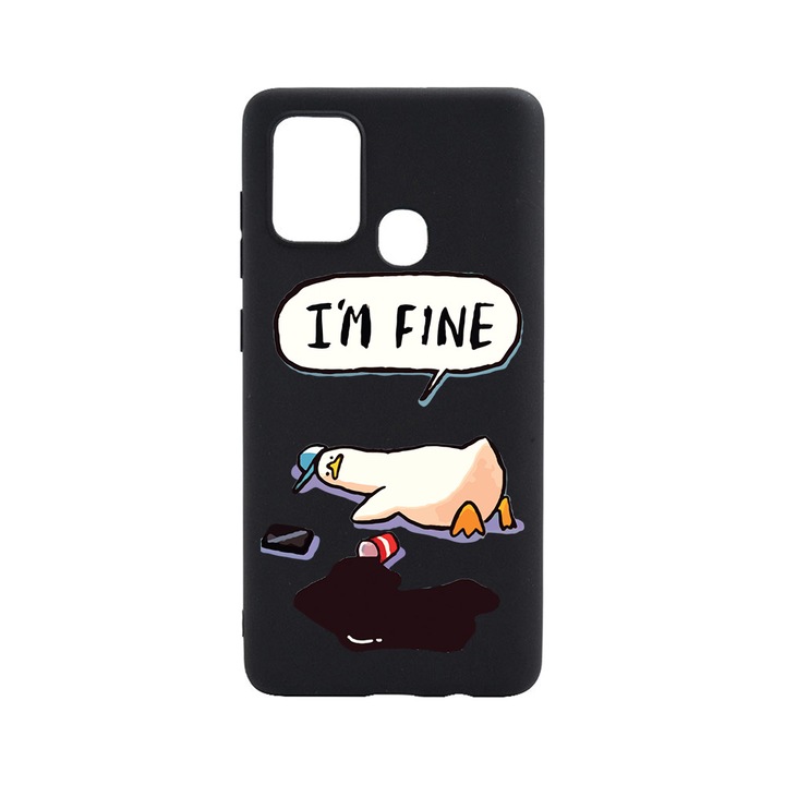 BestCase Slim Szilikon 0.8MM telefontok, Realme C12, Duck Life - I'm Fine, B 963