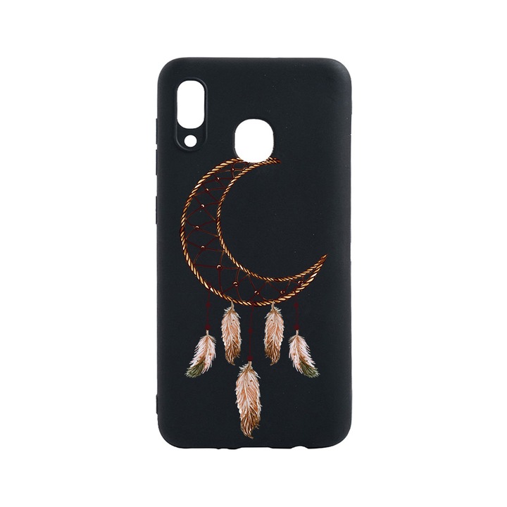 Husa BestCase® Slim SIlicon 0.8MM, Compatibila Cu Samsung Galaxy A40, Dreamcatcher, Rezistenta la uzura, B 952