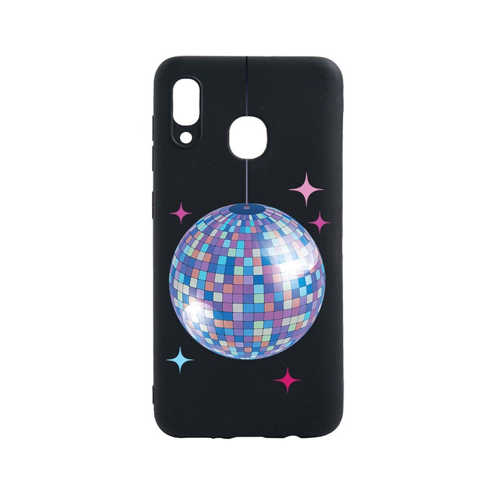 BestCase Slim Szilikon 0.8MM telefontok, Huawei P Smart (2019), Disco Ball, B 1006