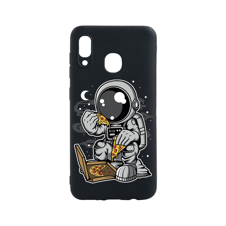 BestCase Slim Szilikon 0.8MM telefontok, Huawei P20 Lite, Astronaut Pizza, B 1004