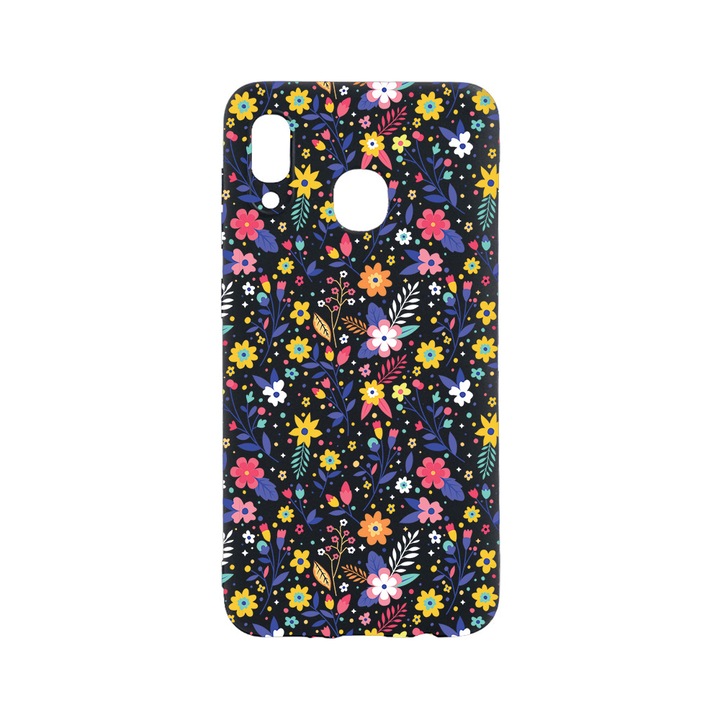 BestCase Slim Szilikon 0.8MM telefontok, Huawei P Smart (2019), Flower Pattern, B 955