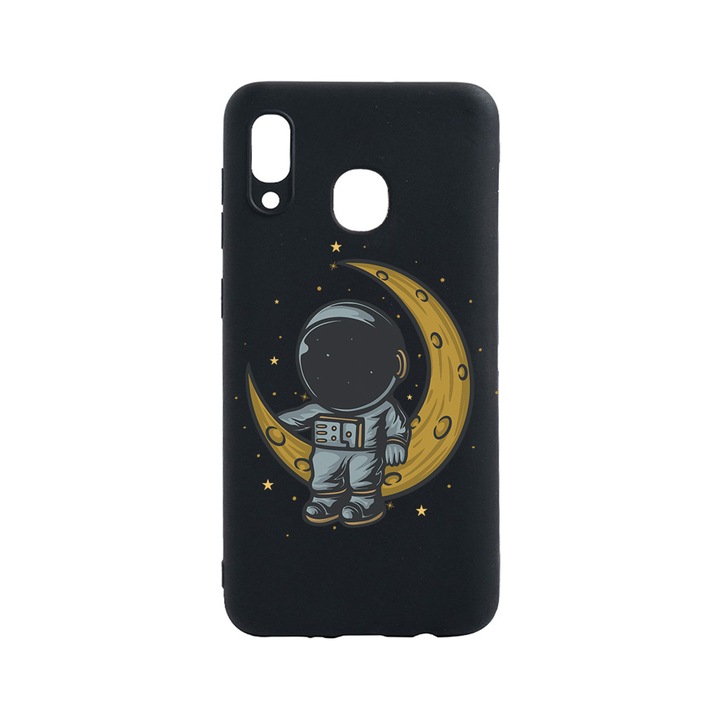 BestCase Slim Szilikon 0.8MM telefontok, Huawei P Smart (2019), Astronaut on Moon, B 997