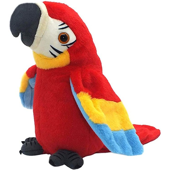 Говореща играчка, + 3 години, повтаря всичко, което чуе, Червен