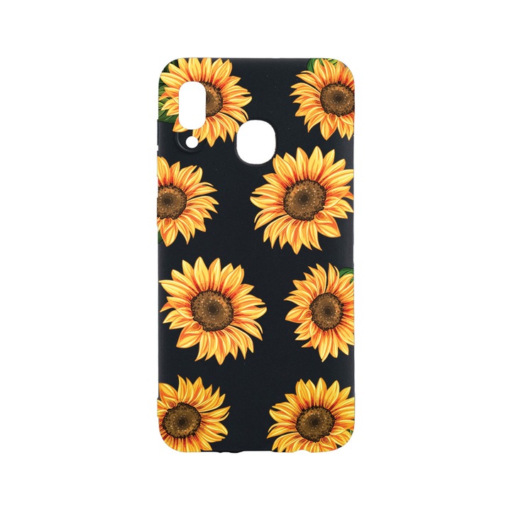 BestCase Slim Szilikon 0.8MM telefontok, Huawei P Smart (2019), Sun Flower, B 1069