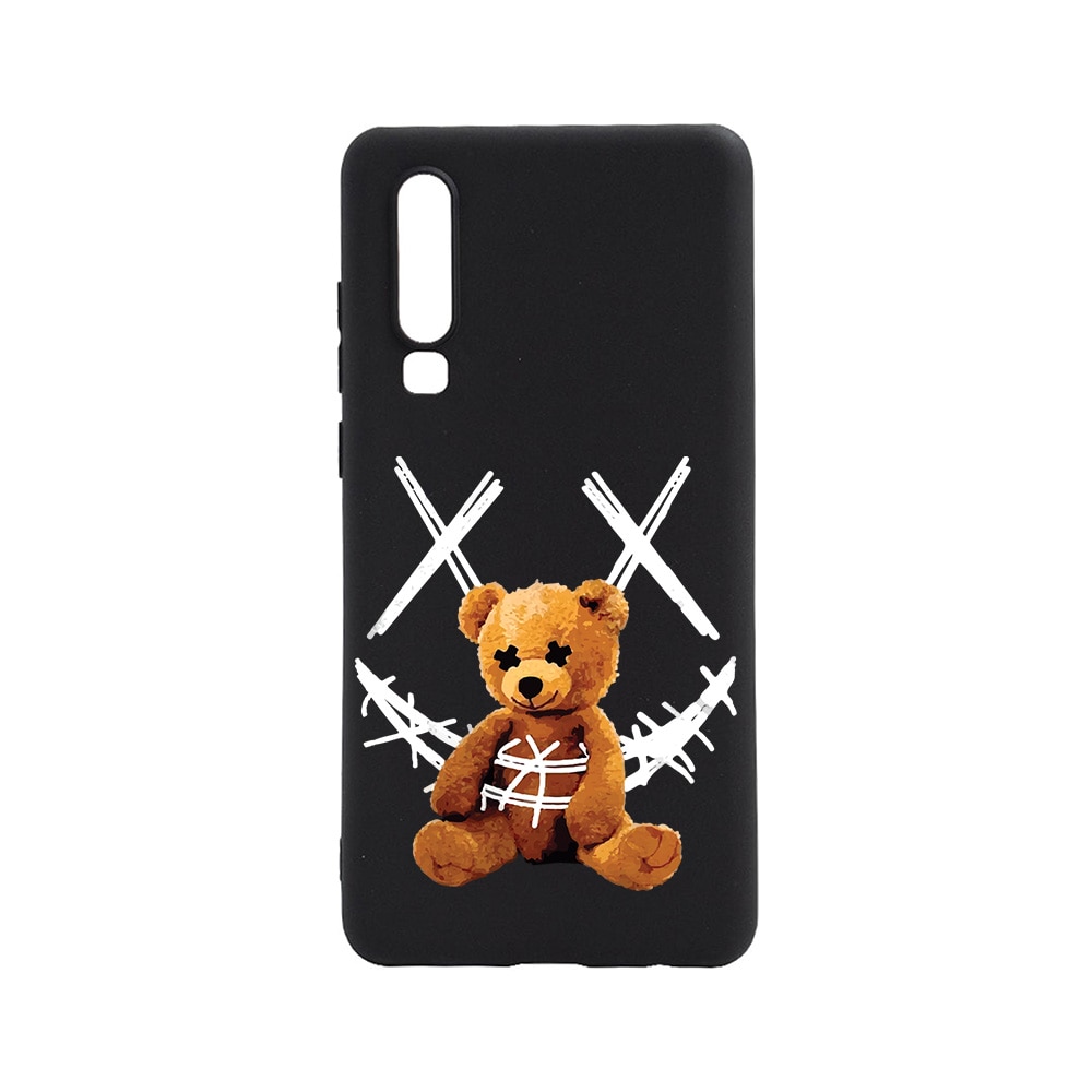 Husa BestCase® Slim SIlicon 0.8MM, Compatibila Cu Samsung Galaxy A7 (2018), Teddy Bear Smile, Rezistenta la uzura, B 982