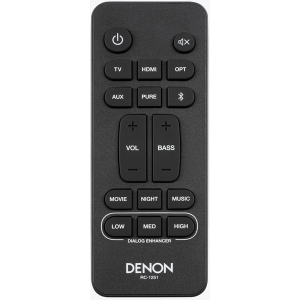 Soundbar DENON DHTS217BKE2, 2.1, 4K, Bluetooth, Dolby Atmos, Negru
