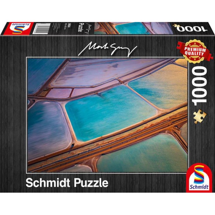 Schmidt 1000 db-os puzzle - Pastels, Mark Gray (59924)
