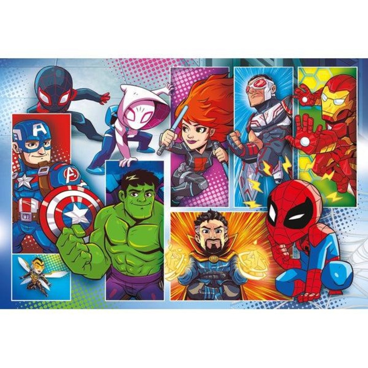 Clementoni 24 db-os Szuper Színes Maxi puzzle - Marvel Szuperhősök (24208)