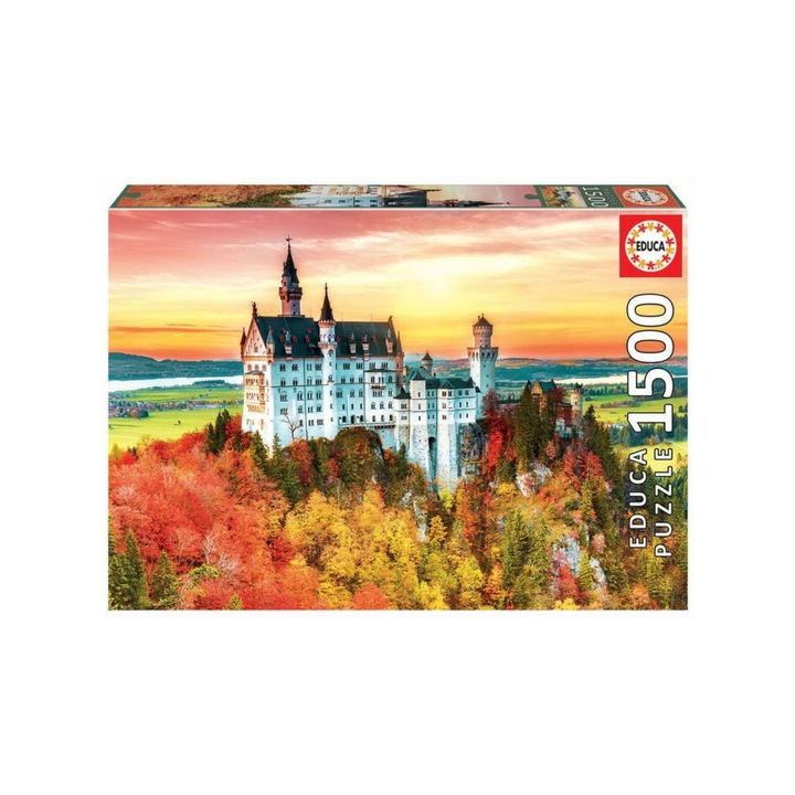 Educa 1500 db-os puzzle - Neuschwanstein ősszel (19042)