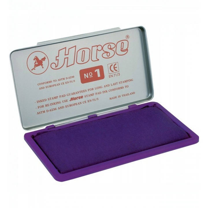 Tusiera, Horse, 150x74 mm, Violet