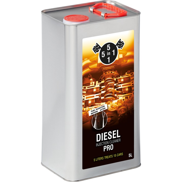 Aditiv curatare injectoare diesel, Pro Tratament, 5in1, 5L