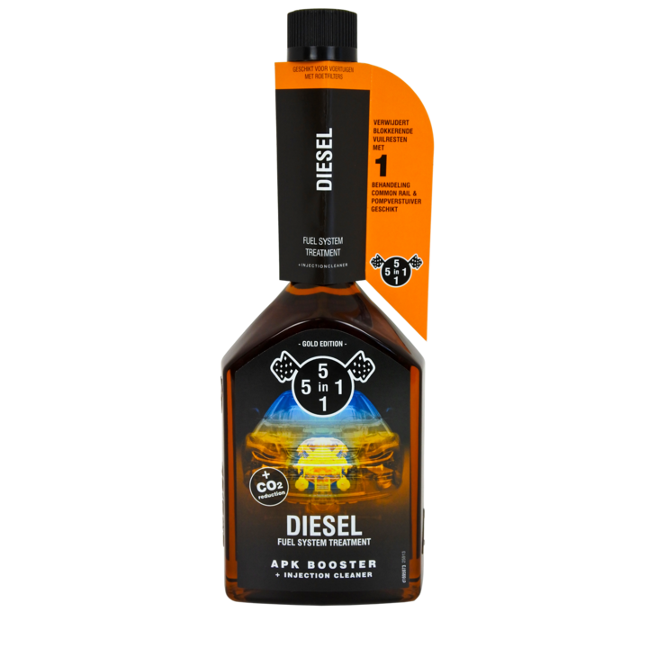 Adalék a befecskendezők és a teljes gázolaj rendszer tisztításához, APK BOOSTER, 5 az 1-ben, 310 ml