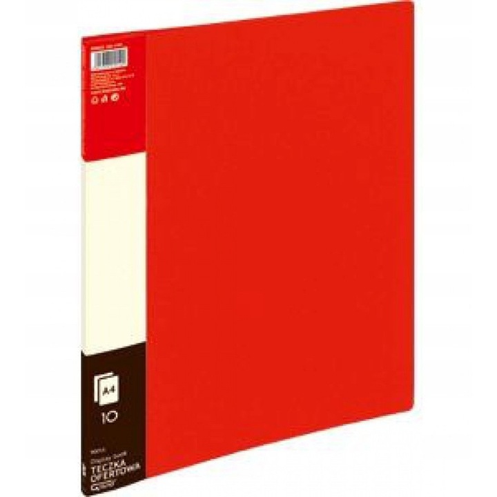 Dosar, Grand, 10 folii, A4, Rosu