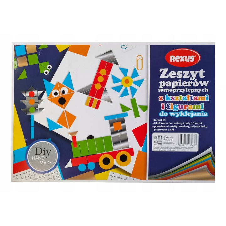 Hartie lipicioasa pentru copii, Beniamin, Multicolor