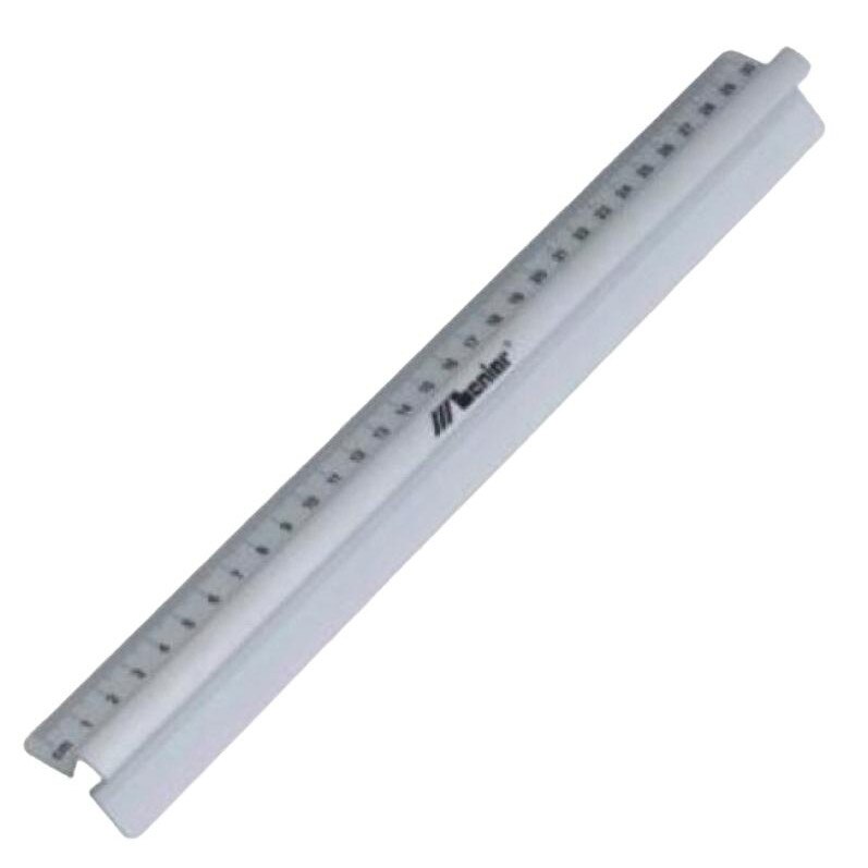 Rigla cu maner Leniar, 30cm, Aluminiu, Gri - eMAG.ro