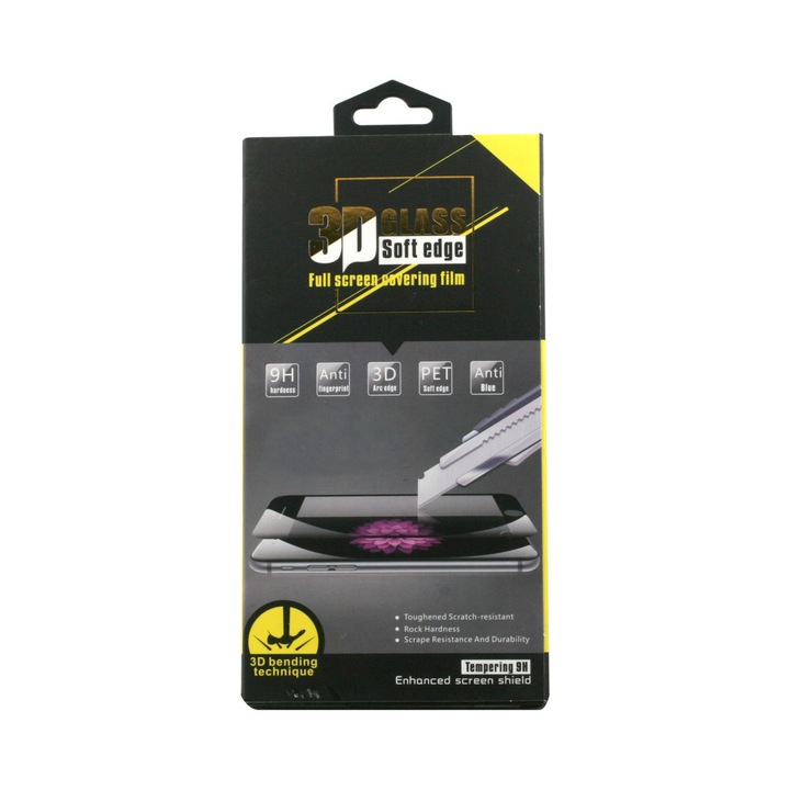 Протектор за екран Atlas 3DGlass за Huawei Mate 20 Lite, черен