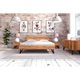 Cadru pat Golo 2, The Beds, Lemn masiv, 145x233 cm, Natural